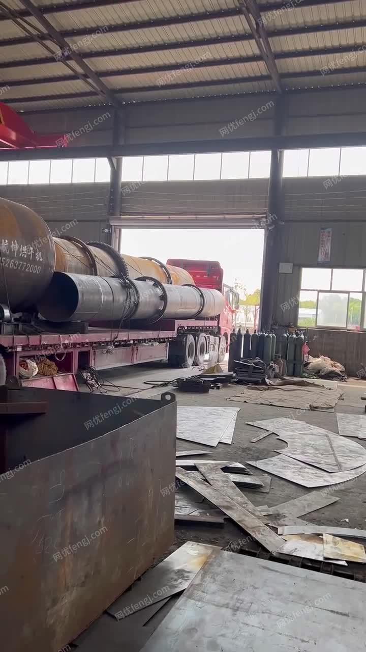 二手无机肥滚筒烘干机 稻谷粮食内热式...