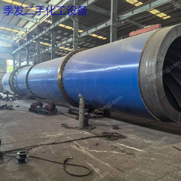 二手有机肥滚筒烘干机 木屑锯末回转式烘干粮食干燥设备 传导式加热 二手烘干机转让